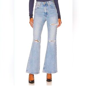 Levi's '70s High Rise Flare Denim Distressed Jeans Light Rinse 29 NWT Classic